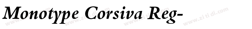 Monotype Corsiva Reg字体转换